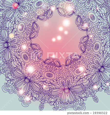 Mandala ornament Geometric circle element 19398322