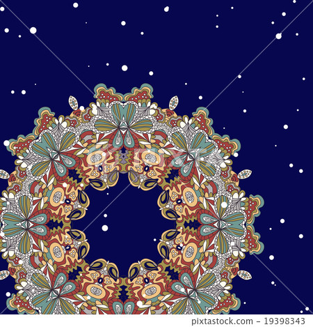 Mandala ornament Geometric circle element Mandala ornament Geometric circle element 19398343