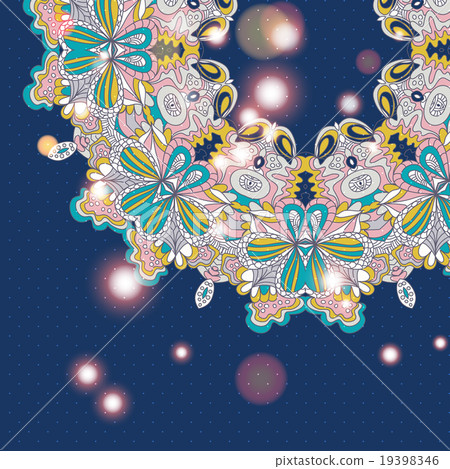 Mandala ornament Geometric circle element 19398346