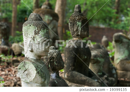 buddha statue in wat umong, chiang mai 19399135