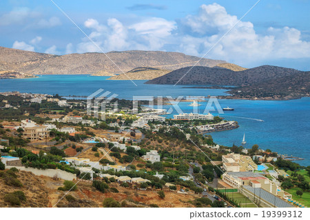 View over Crete coast 19399312
