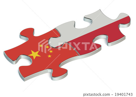 Poland and China puzzles from flags Poland and China puzzles from flags 19401743