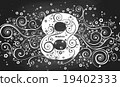 March 8, Woman's day. Vector greeting card 19402333