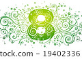 March 8, Happy Woman's day. Vector greeting card 19402336