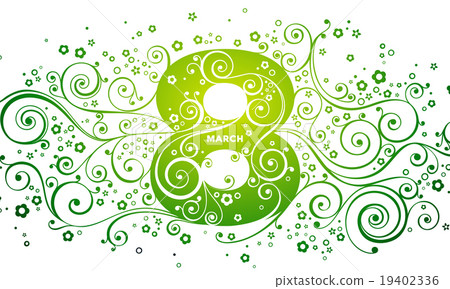 March 8, Happy Woman's day. Vector greeting card March 8, Happy Woman's day. Vector greeting card 19402336