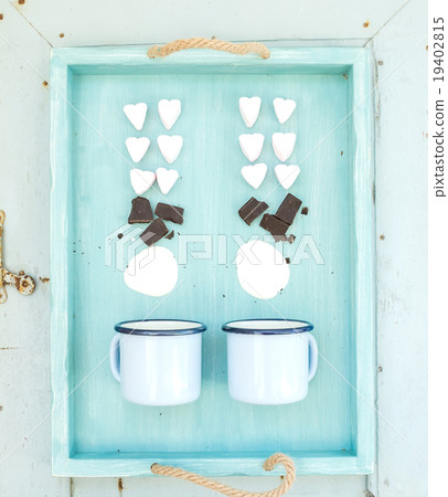 Saint Valentine's holiday hot chocolate cooking Saint Valentine's holiday hot chocolate cooking 19402815