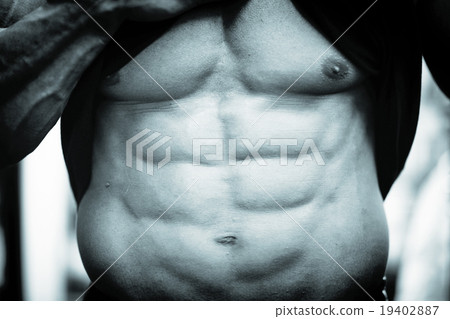 Male bodybuilder muscular man 19402887