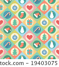 Merry Christmas seamless pattern. Vector 19403075