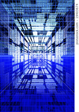 藍色高科技形象 19403674