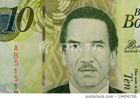 Detail of 10 Botswana Pula banknote Detail of 10 Botswana Pula banknote 19406706