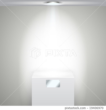 Illuminated whie Stand  19406970