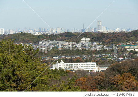 Yokohama center seen from Ohira mountain Yokohama center seen from Ohira mountain 19407488