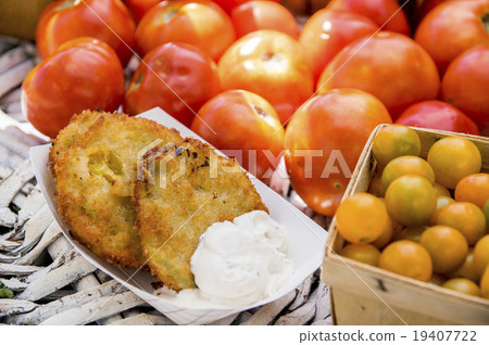 Fried green tomato 19407722