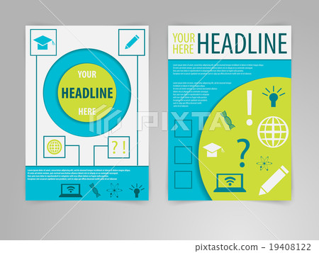 Abstract Brochure Flyer design vector template 19408122