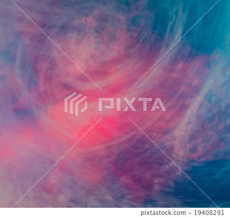Blue pink clouds of ink in liquid Blue pink clouds of ink in liquid 19408291