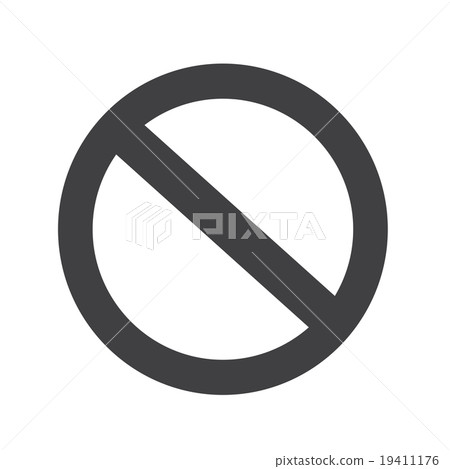 blank ban Symbol icon - Stock Illustration [19411176] - PIXTA