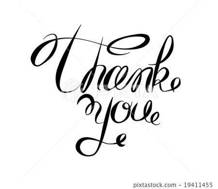 Thank you lettering card 19411455