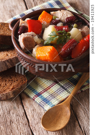 Eintopf with meat, sausages and vegetables 19411925