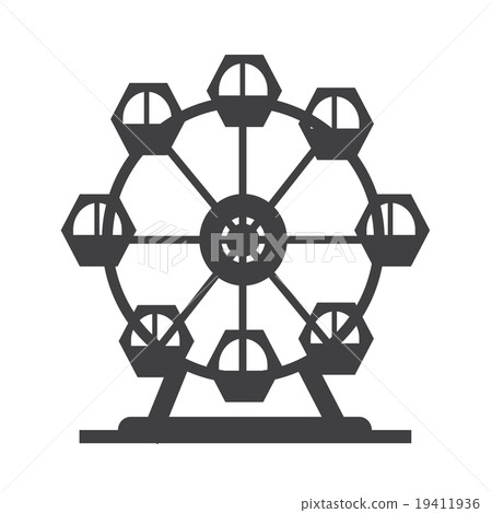 Ferris wheel icon Ferris wheel icon 19411936