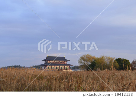 奈良縣平和宮/奈良市的黎明 19412138