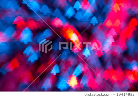 Christmas three bokeh from small light bulb 19414982