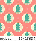 Happy New Year red pattern. Flat design style 19415935