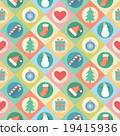 Merry Christmas seamless pattern 19415936