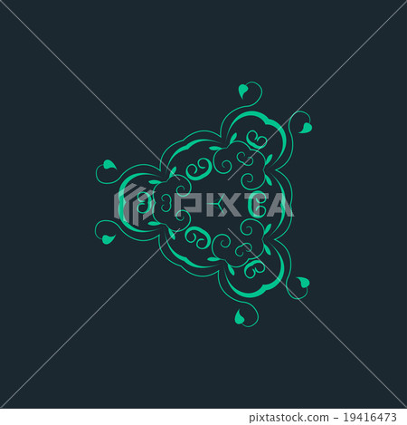 Vector ornamental background with pattern style 19416473