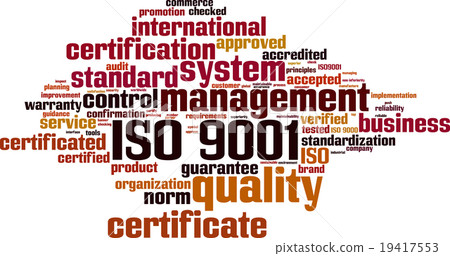 ISO 9001 word cloud 19417553