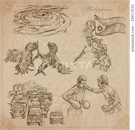 Philippines - An hand drawn vector pack 19417632