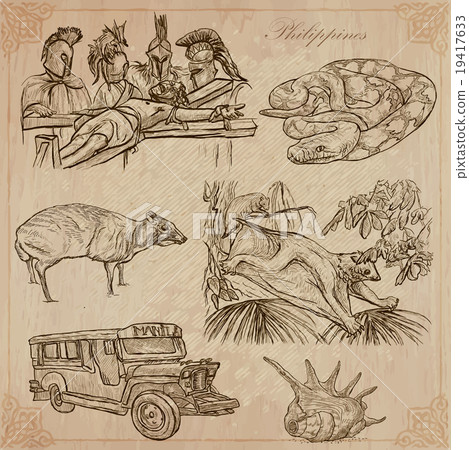 Philippines - An hand drawn vector pack 19417633