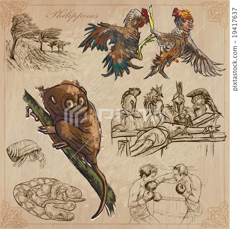 Philippines - An hand drawn vector pack 19417637