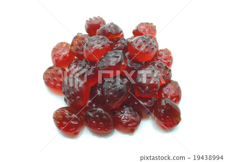 Heap of gummi red strawberry jelly Heap of gummi red strawberry jelly 19438994