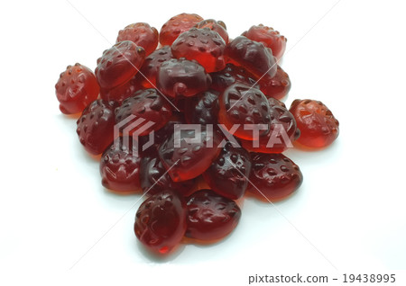 Heap of gummi red strawberry jelly Heap of gummi red strawberry jelly 19438995