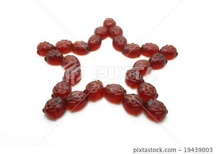 Star of gummi red strawberry jelly Star of gummi red strawberry jelly 19439003