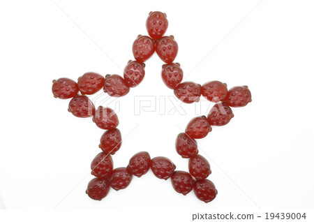 Star of gummi red strawberry jelly Star of gummi red strawberry jelly 19439004