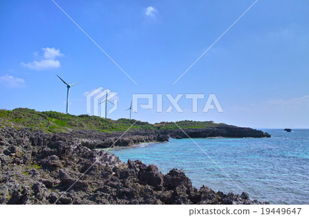 Wind power generation of Miyakojima west Peace Nagasaki Wind power generation of Miyakojima west Peace Nagasaki 19449647