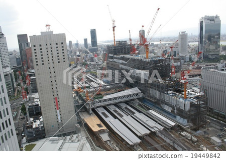 Osaka Station City Construction Site Part 3. Building construction 19449842