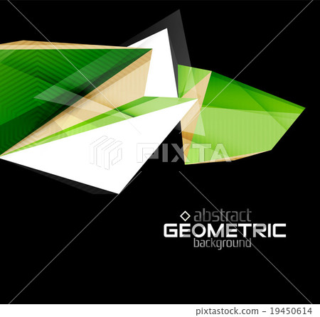Vector color geometric shapes on black background Vector color geometric shapes on black background 19450614