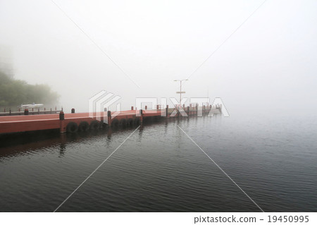 Morning fog, east, Akan Lake Morning fog, east, Akan Lake 19450995