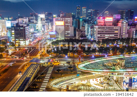 Night view of Nagoya Sakae Night view of Nagoya Sakae 19451642