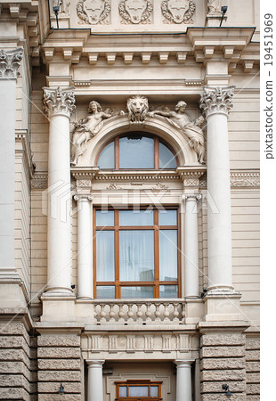 architectural window with columns architectural window with columns 19451969
