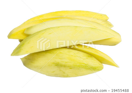 A piece of mango isolated on white background A piece of mango isolated on white background 19455488
