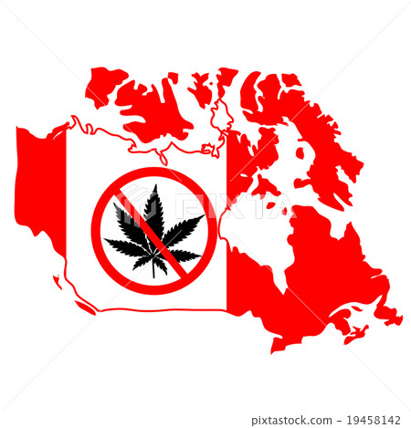 Prohibition sign with marijuana leaf Prohibition sign with marijuana leaf 19458142