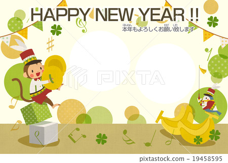 新年卡片框架模板（年份） 19458595