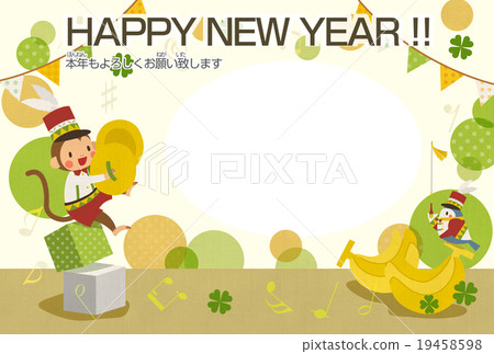 新年卡片框架模板（年份） 19458598