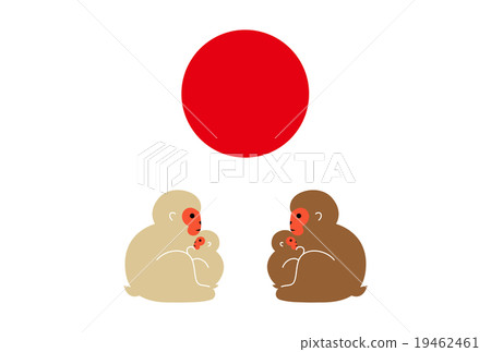 新年卡2016年周年插圖父母和孩子 19462461