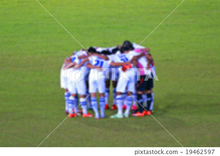 Blur image of Thai soccer players Blur image of Thai soccer players 19462597