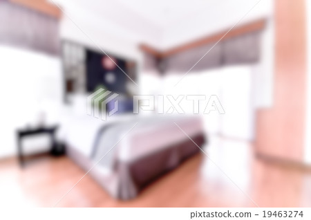 Blurred / Defocussed of a comfort bedroom 19463274