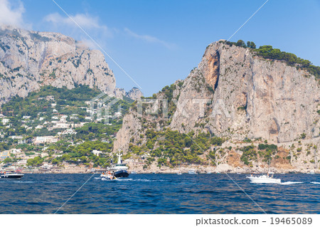 Landscape with coastal rocks of Capri island 19465089